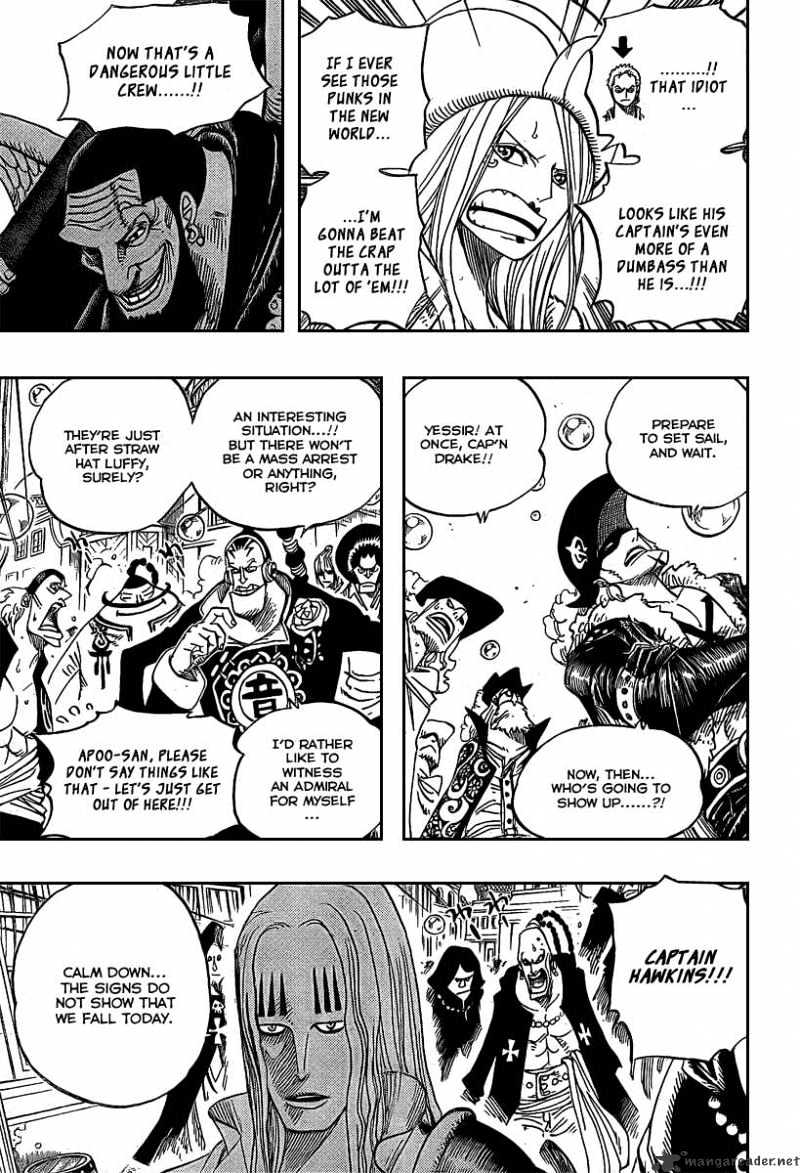 One Piece - Chapter 504 : Pirate Front Line On The Move!!