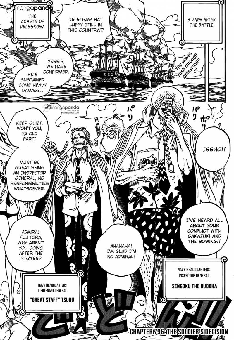 One Piece - Chapter 796 : The Soldier S Decision