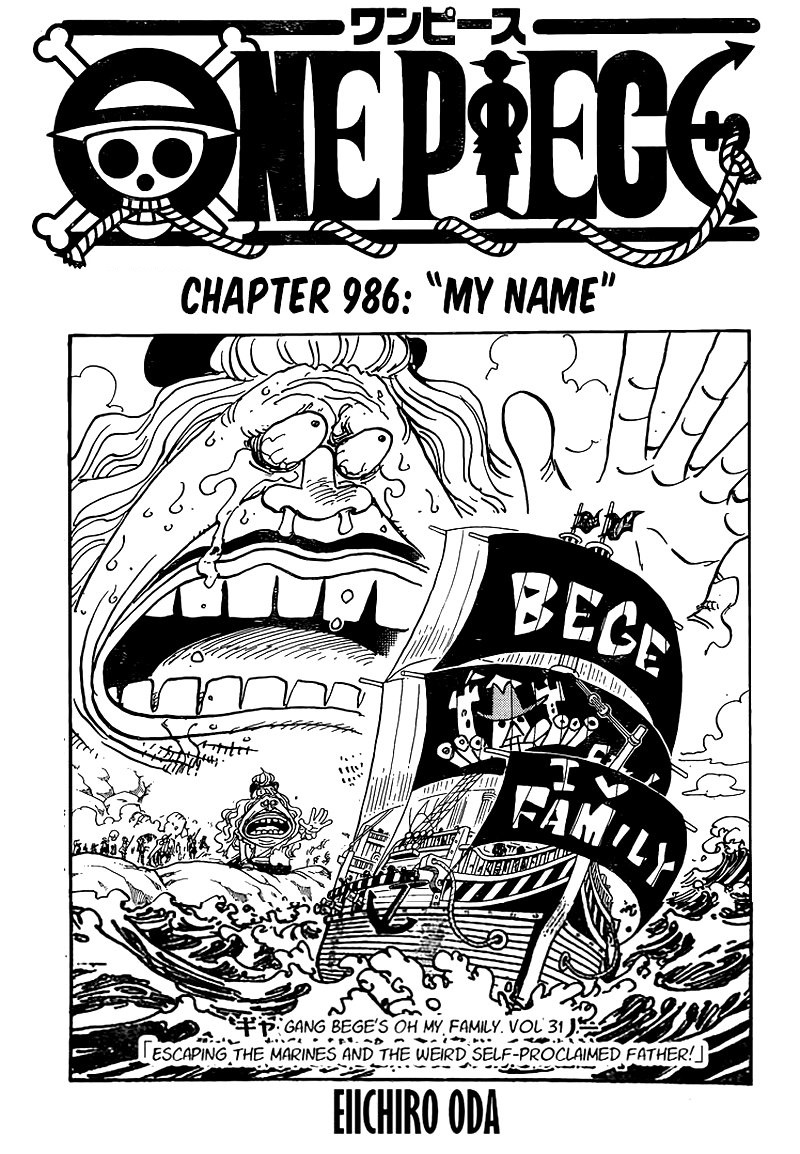 One Piece - Chapter 986: My Name