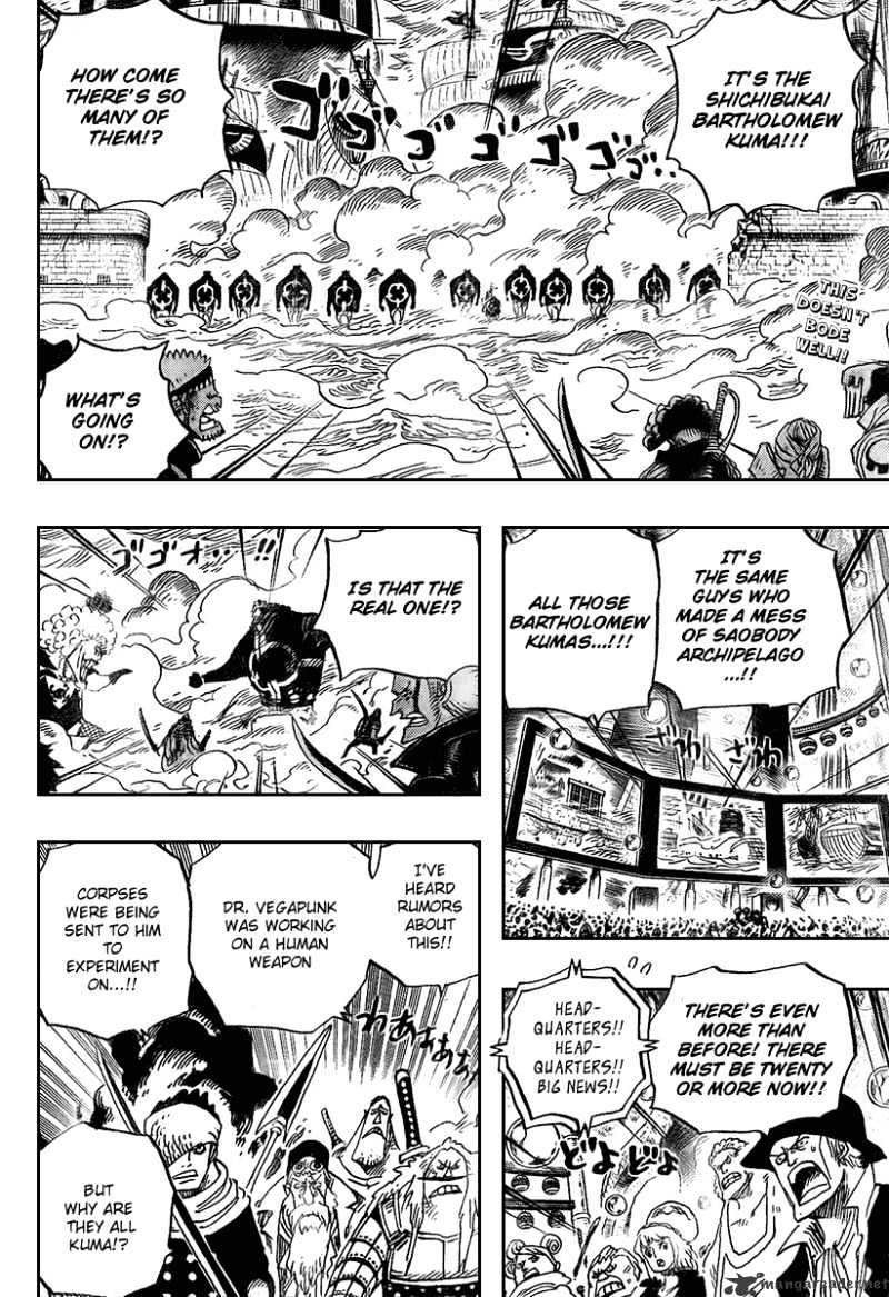 One Piece - Chapter 562 : Pirate Great Swirling Spider Squad!