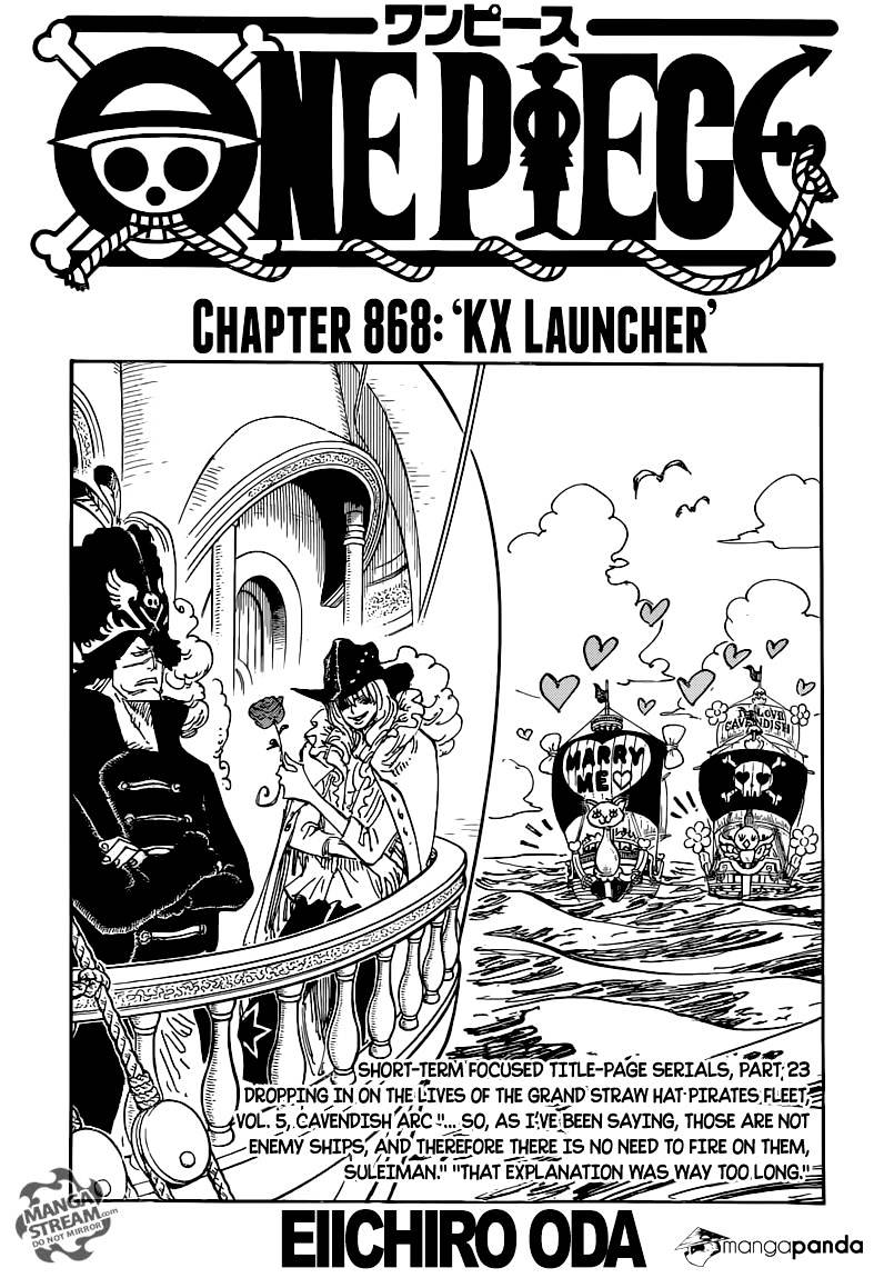 One Piece - Chapter 868 : Kx Launcher