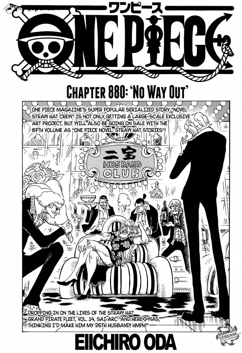 One Piece - Chapter 880 : No Way Out