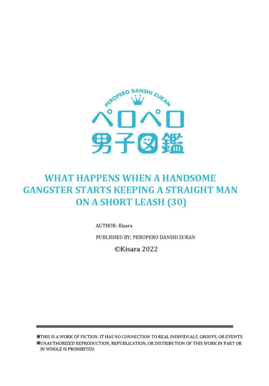 What Happens When A Handsome Gangster Starts Keeping A Straight Man On A Short Leash - Chapter 30