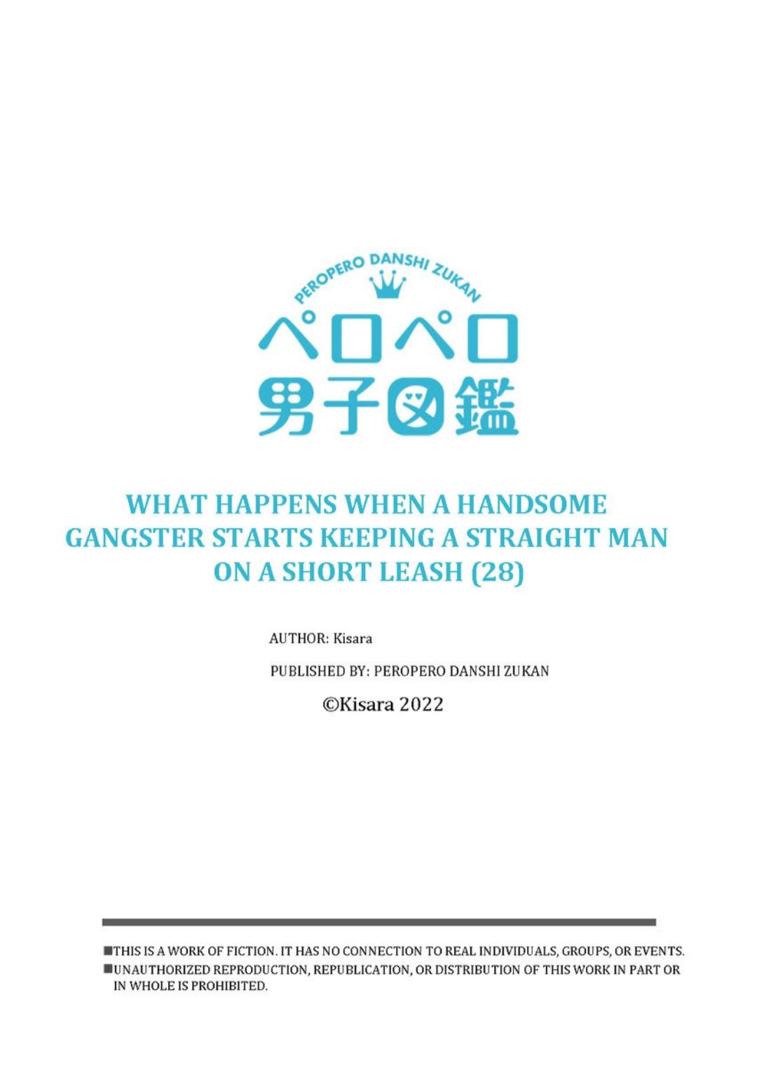 What Happens When A Handsome Gangster Starts Keeping A Straight Man On A Short Leash - Chapter 28