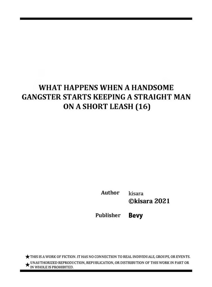 What Happens When A Handsome Gangster Starts Keeping A Straight Man On A Short Leash - Chapter 16