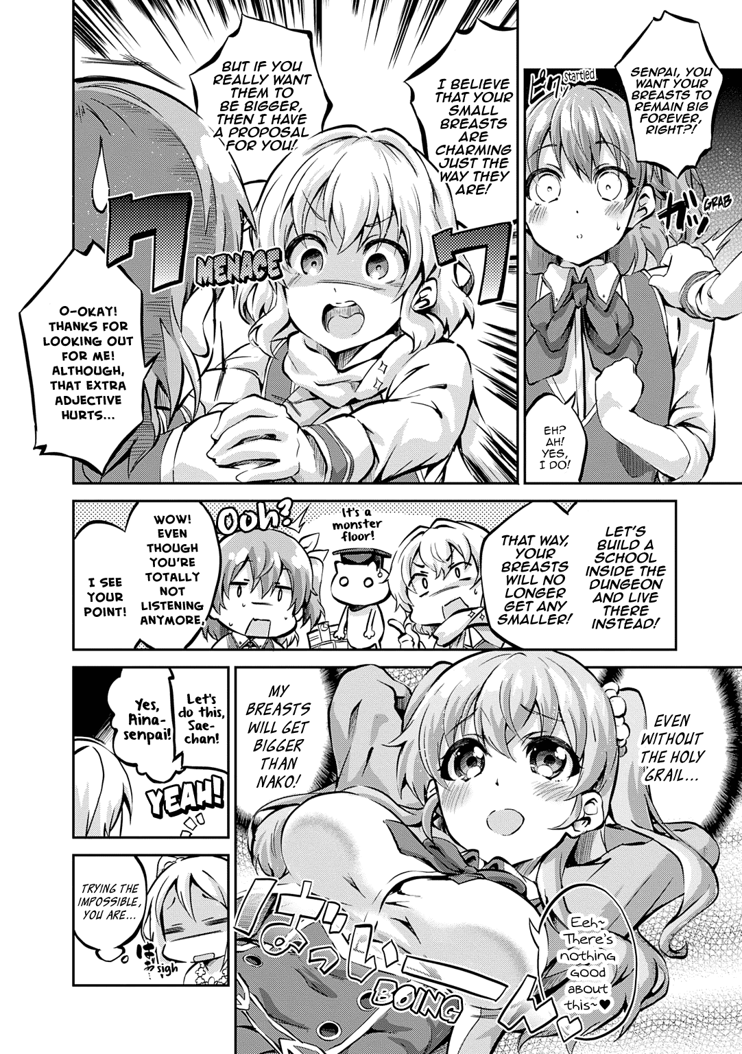 Omega Labyrinth Dengeki Comic Anthology - Chapter 9: Even Breasts Can Fall Into A Trap (Ekakibito)