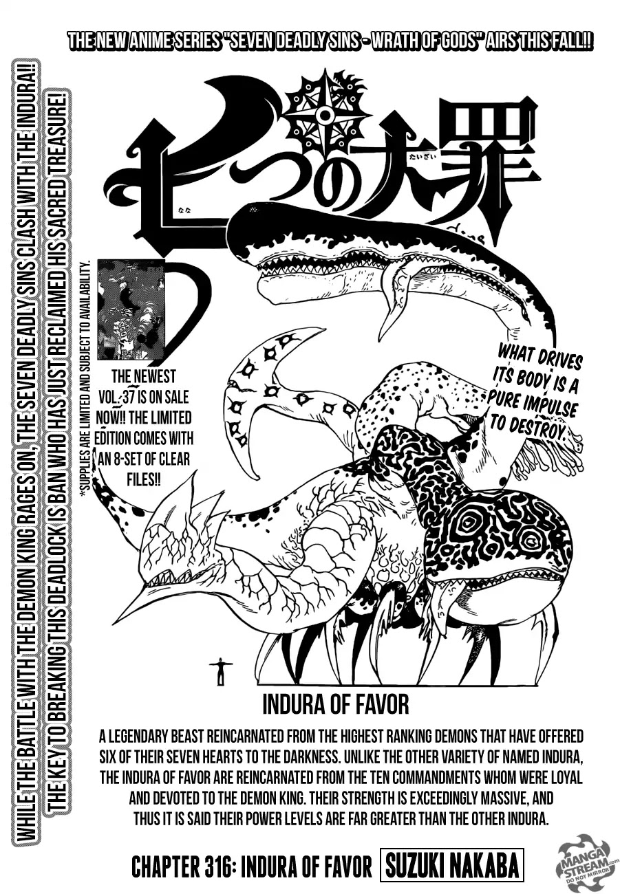 Nanatsu No Taizai - Chapter 316: Indura Of Favor