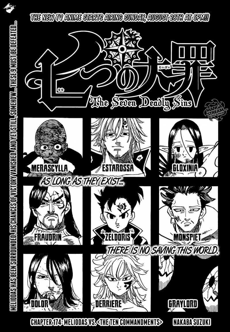 Nanatsu No Taizai - Chapter 174 : Meliodas Vs. The Ten Commandments