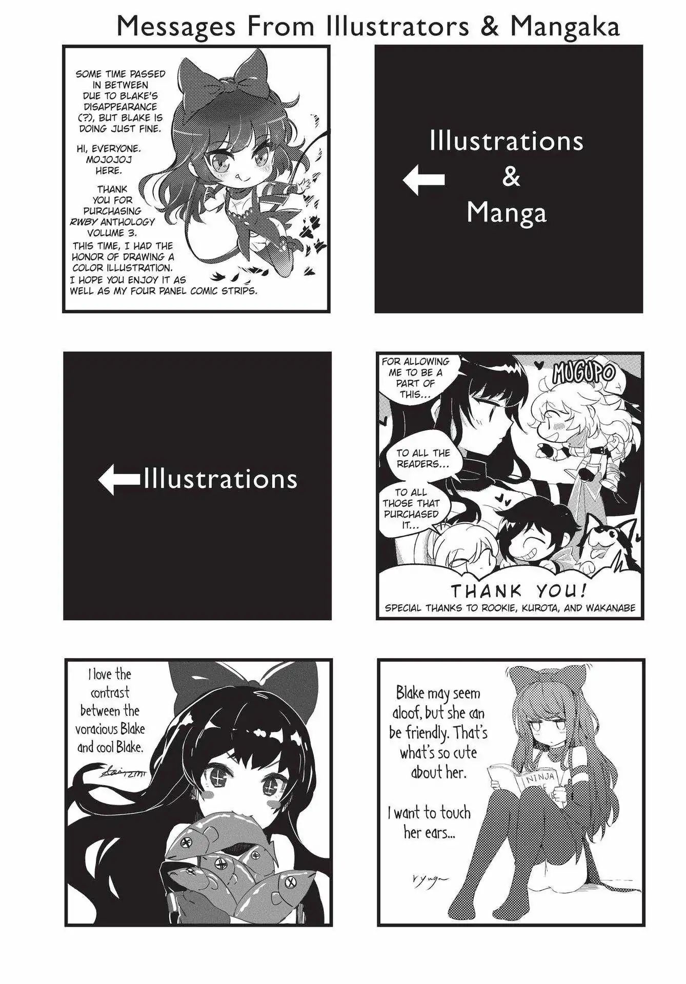 Rwby: Official Manga Anthology - Vol.3 Author Commentary