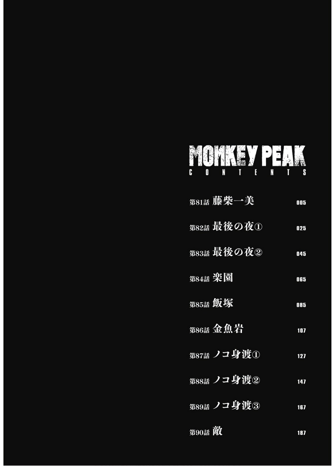 Monkey Peak - Chapter 81: Fujishiba Kazumi