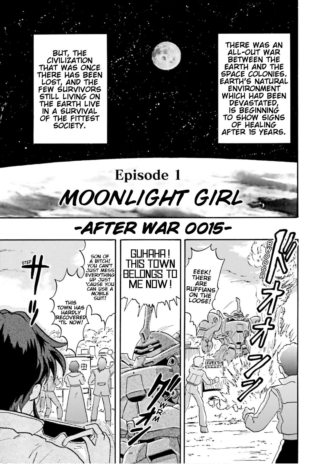 After War Gundam X Re:master Edition - Vol.1 Chapter 1: Moonlight Girl