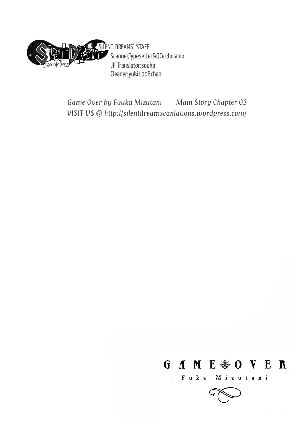 Game Over (Mizutani Fuka) - Vol.1 Chapter 6 : Game Over - Chapter 3