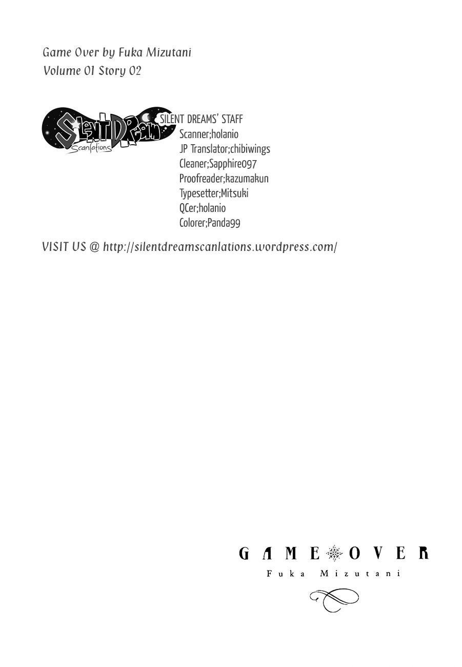 Game Over (Mizutani Fuka) - Vol.1 Chapter 2 : Kedama S Cake (Kadema No Cake)