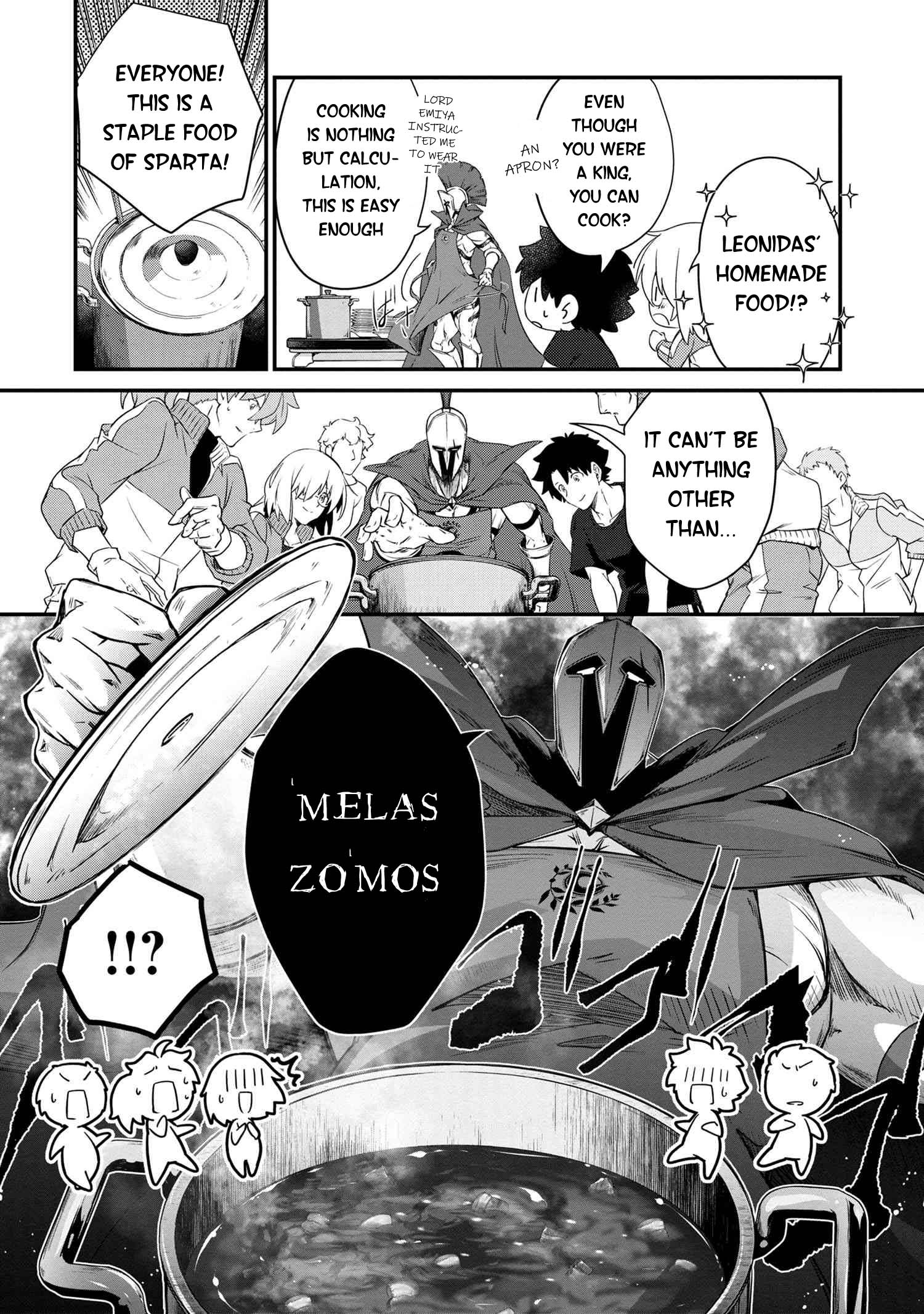 Fate/Grand Order - The Heroic Spirit Food Chronicles - Chapter 6: Spartan Meal