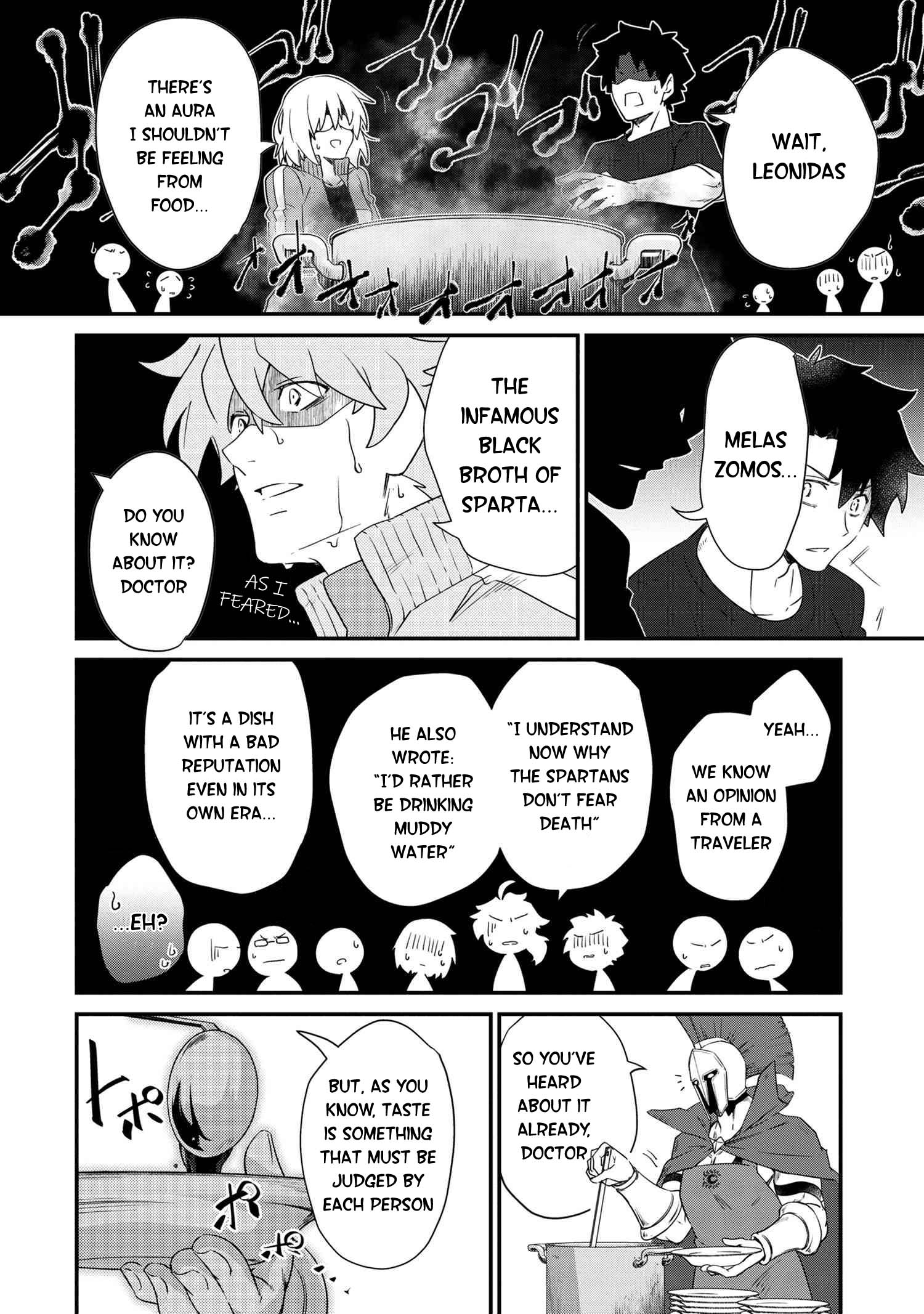 Fate/Grand Order - The Heroic Spirit Food Chronicles - Chapter 6: Spartan Meal