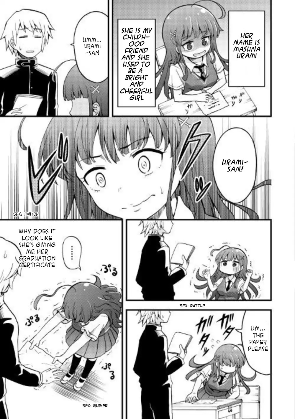 Urami-San Wa Kyou Mo Ayaui - Chapter 1: If I Met My Childhood Friend Again