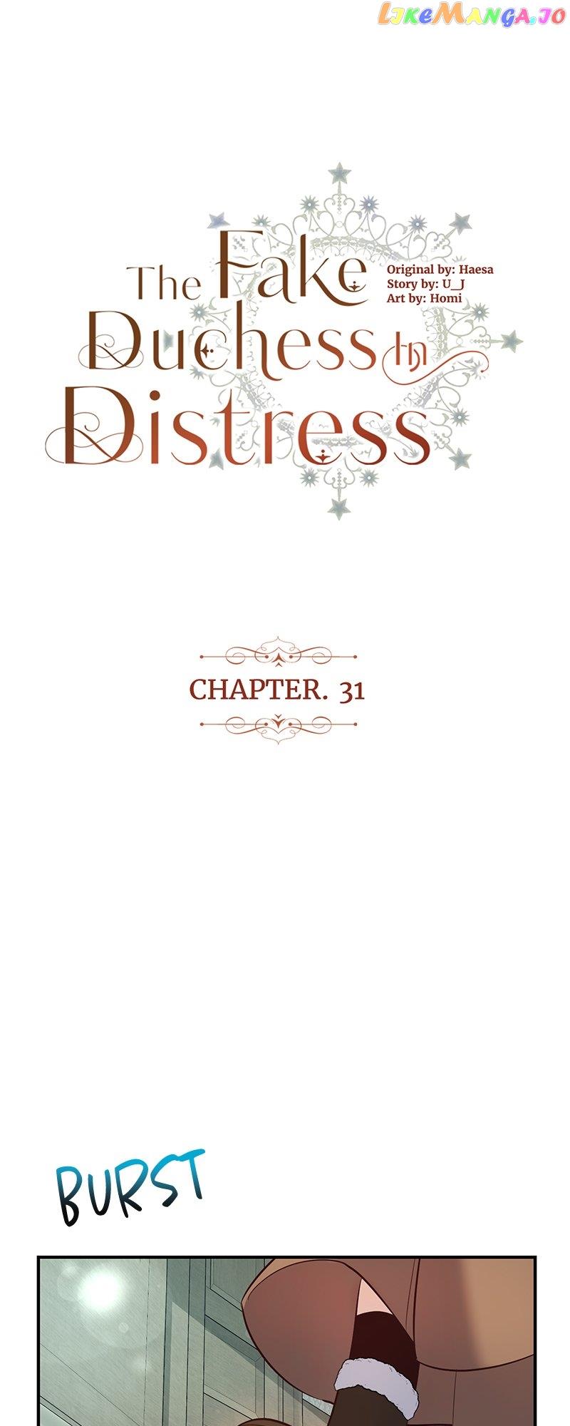 The Fake Duchess In Distresss - Chapter 31