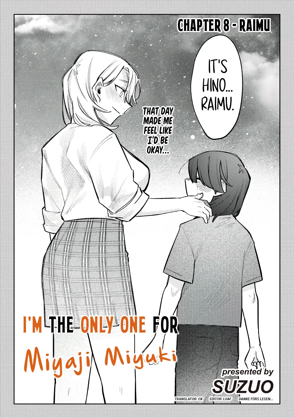 I'm The Only One For Miyaji Miyuki - Vol.2 Chapter 8: Raimu