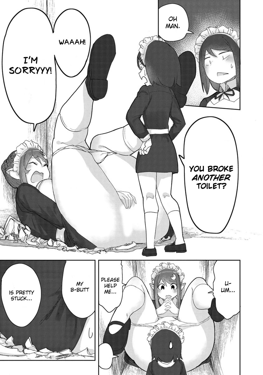 The Giant Maid Puts You In Your Place ♥ - Chapter 6.5: Giant Maid's Toilet Trouble