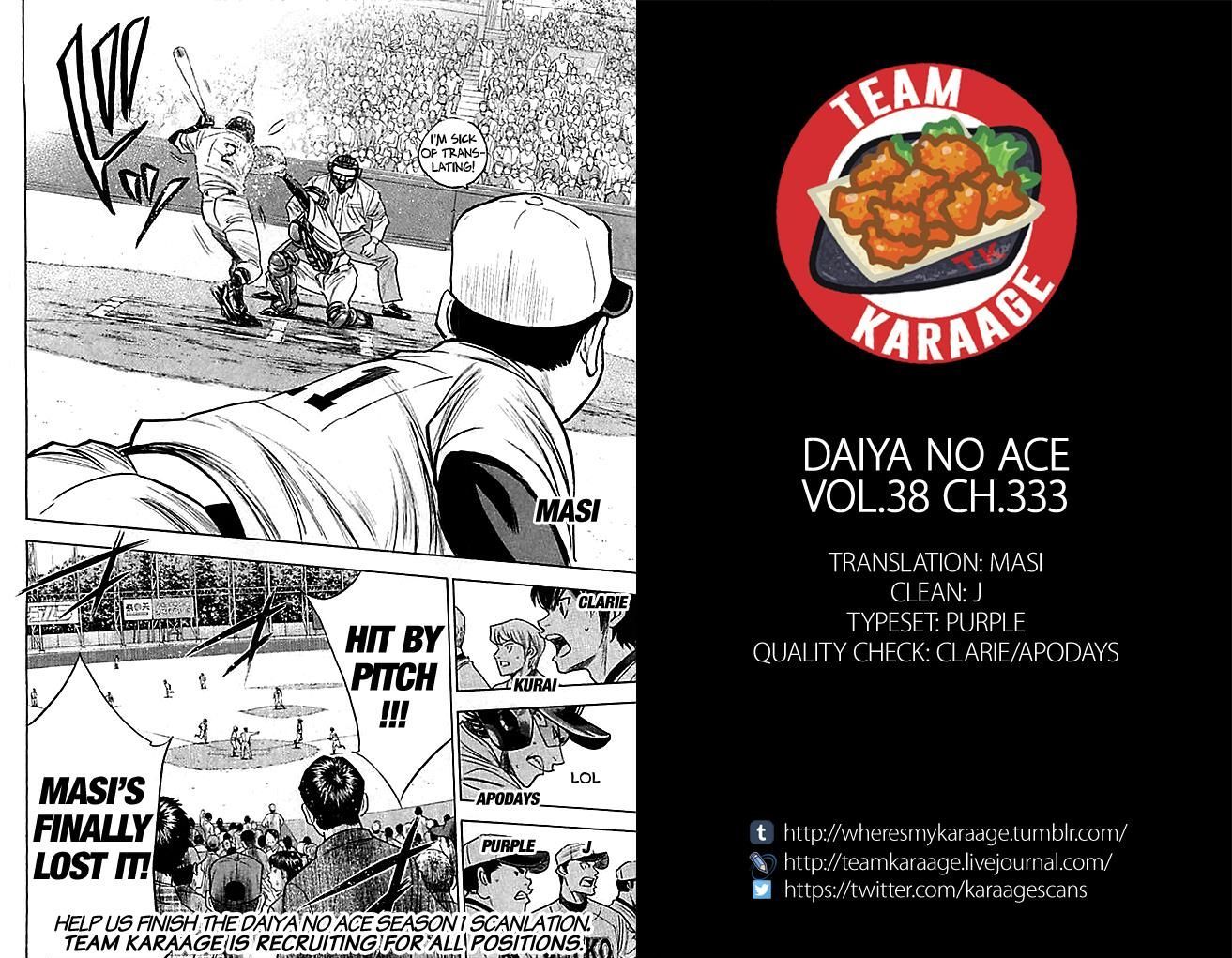 Daiya No A - Vol.38 Chapter 333 : Pressure