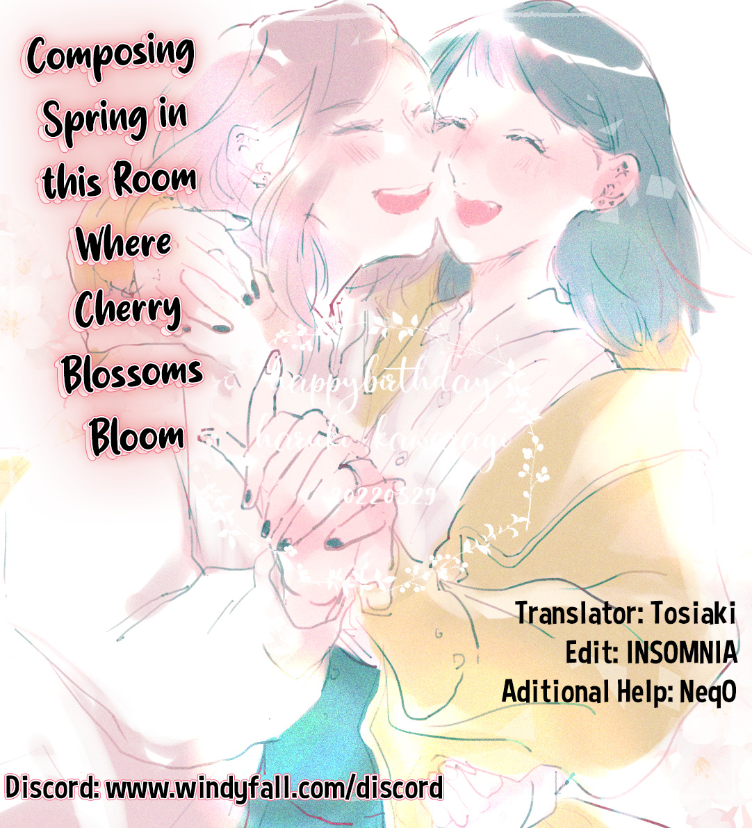 Haru Tsuzuru, Sakura Saku Kono Heya De - Vol.1 Chapter 1: Spring And Cherry Blossoms