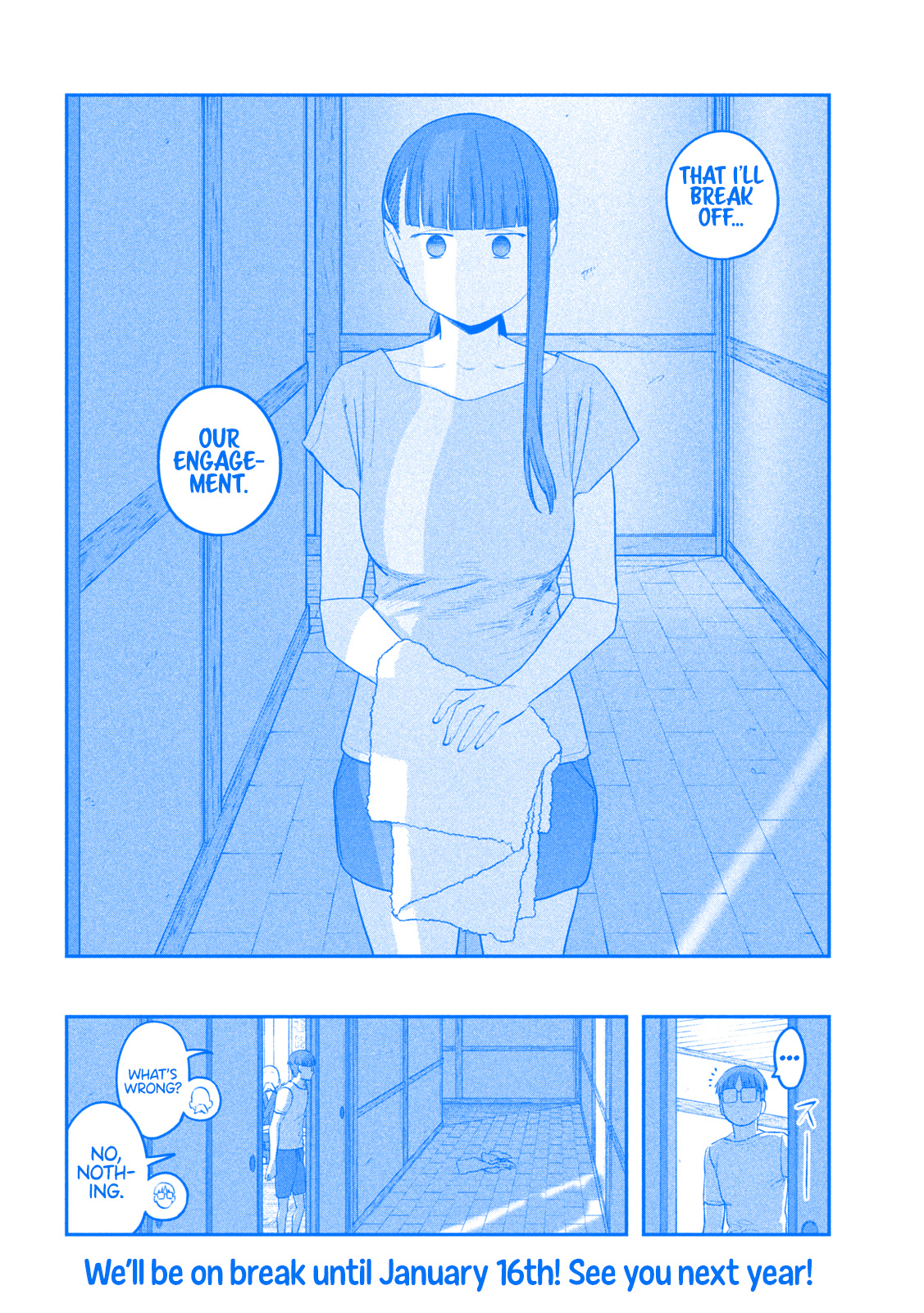 Getsuyoubi No Tawawa - Chapter 64: Jitome-Chan, Part 8 (Blue)