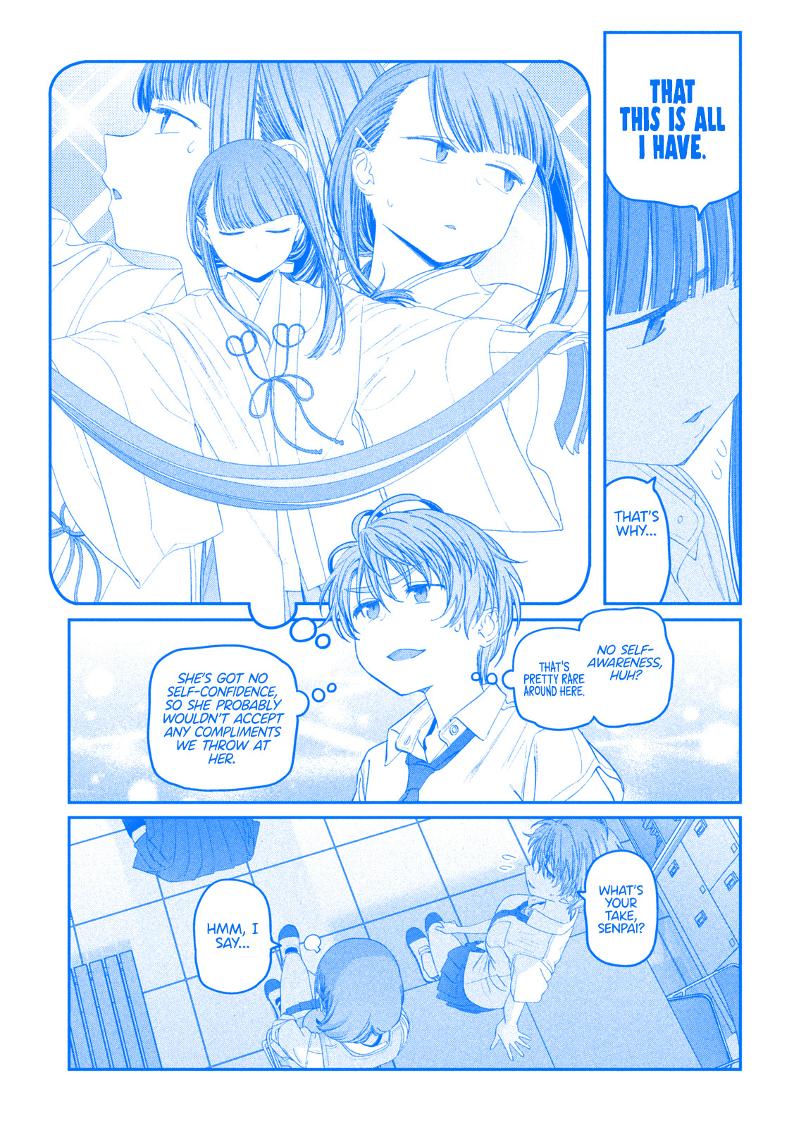 Getsuyoubi No Tawawa - Chapter 52: Jitome-Chan, Part 3 (Blue)