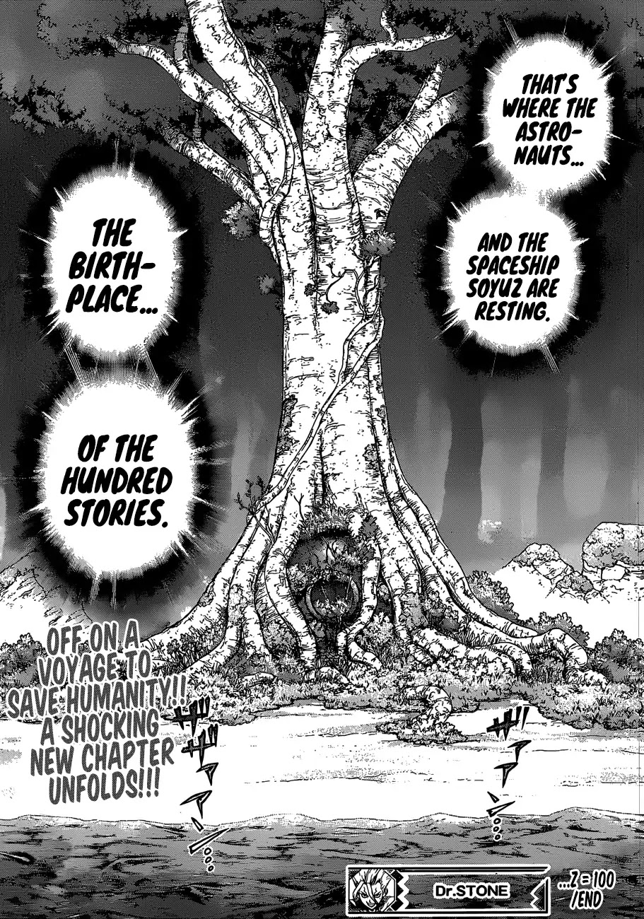 Dr. Stone - Chapter 100: The Hundred Stories Beginning