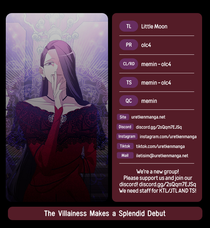 The Villainess Makes A Splendid Debut - Chapter 1