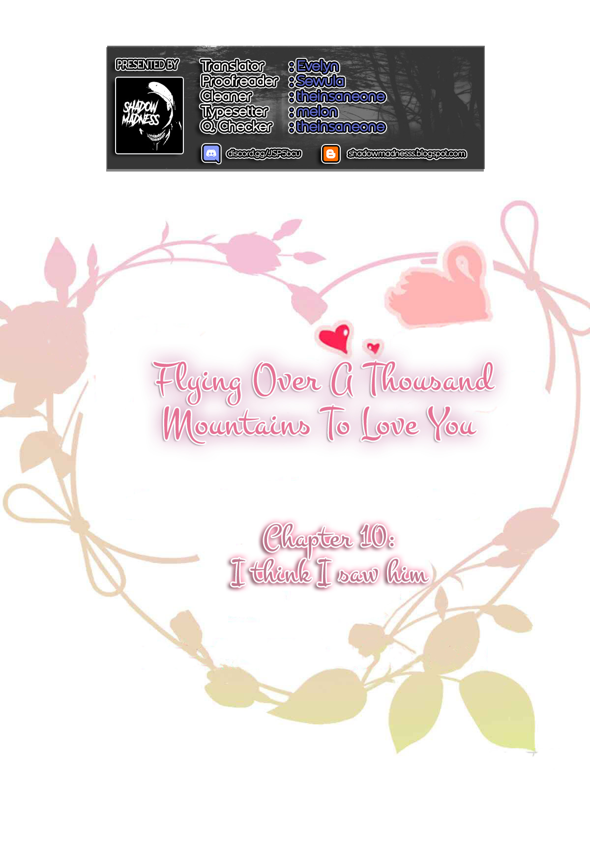 Flying Over A Thousand Mountains To Love You - Chapter 10: I Think I Saw Him