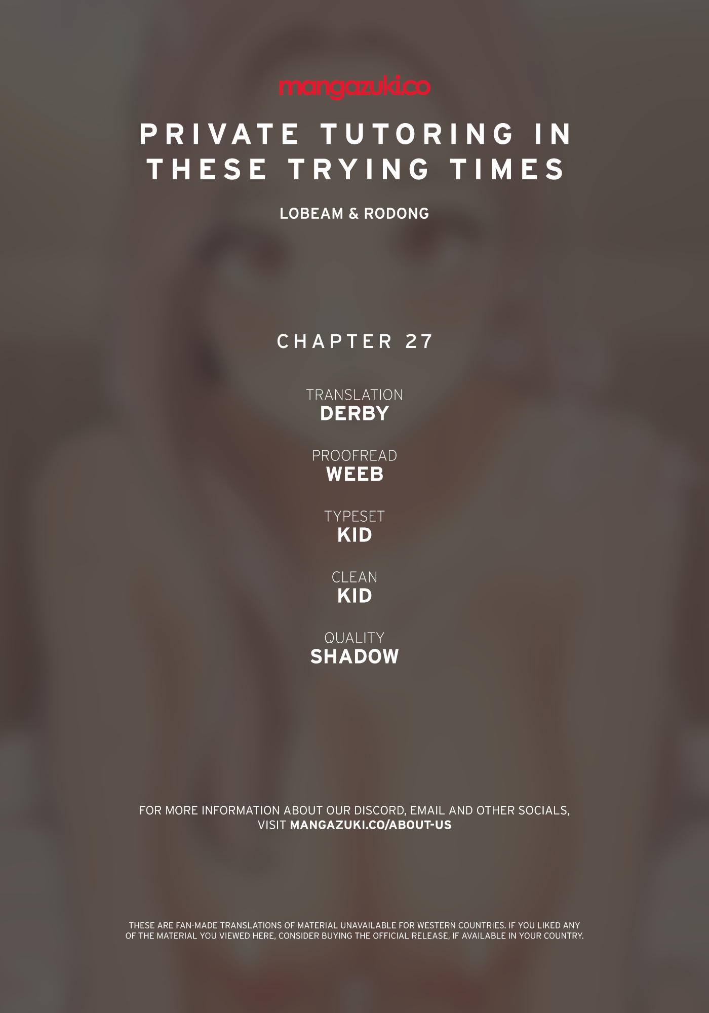 Private Tutoring In These Trying Times - Chapter 27