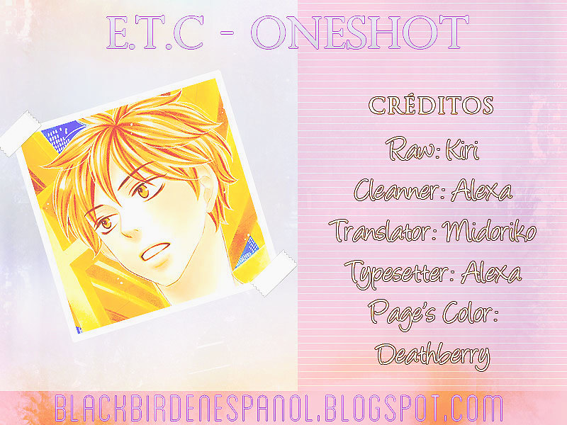 E.t.c - Chapter 0 : [Oneshot]