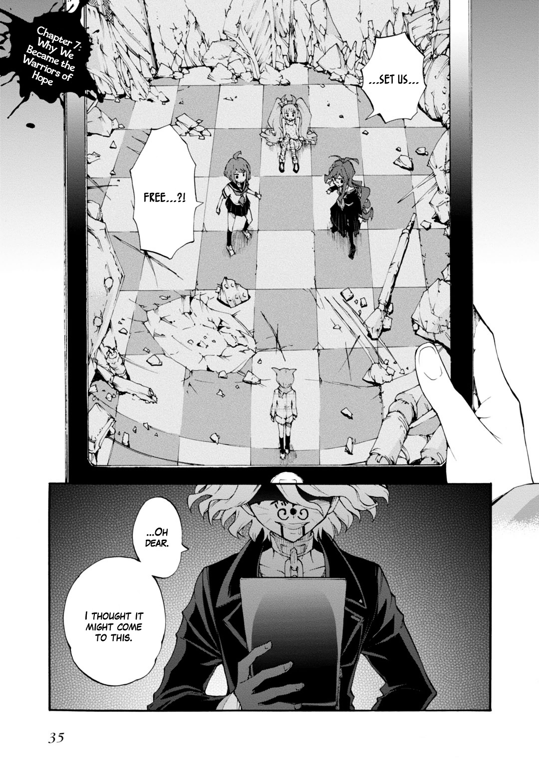 Zettai Zetsubou Shoujo - Danganronpa Another Episode - Genocider Mode - Vol.2 Chapter 7 : Why We Became The Warriors Of Hope