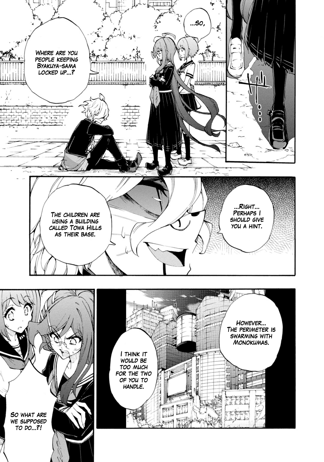 Zettai Zetsubou Shoujo - Danganronpa Another Episode - Genocider Mode - Vol.2 Chapter 9: Town Of Despair And High School Students Of Hope