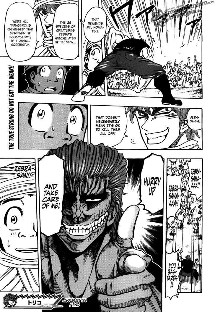 Toriko - Chapter 129 : Zebra S Sins!!