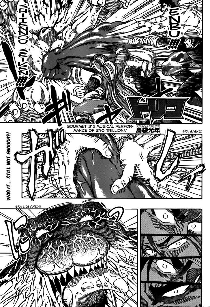 Toriko - Chapter 315 : Musical Performance Of 240 Trillion!!