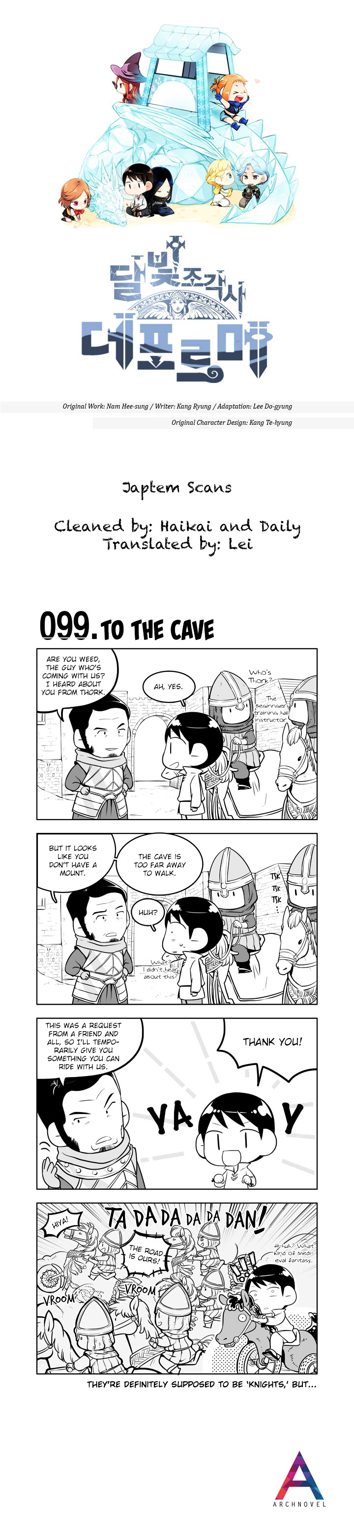 Moonlight Sculptor 4-Koma - Chapter 99 : To The Cave