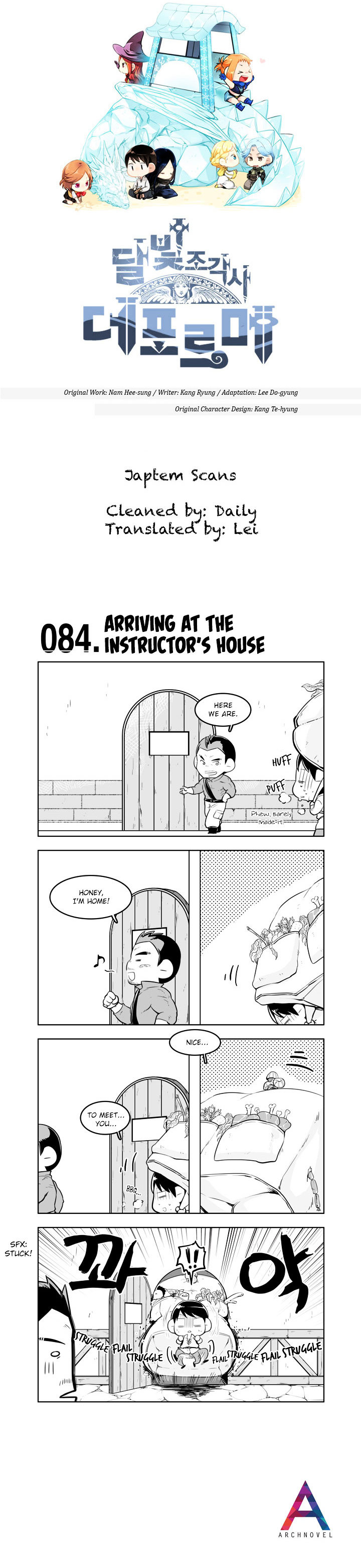 Moonlight Sculptor 4-Koma - Chapter 84 : Arriving At The Instructor S House