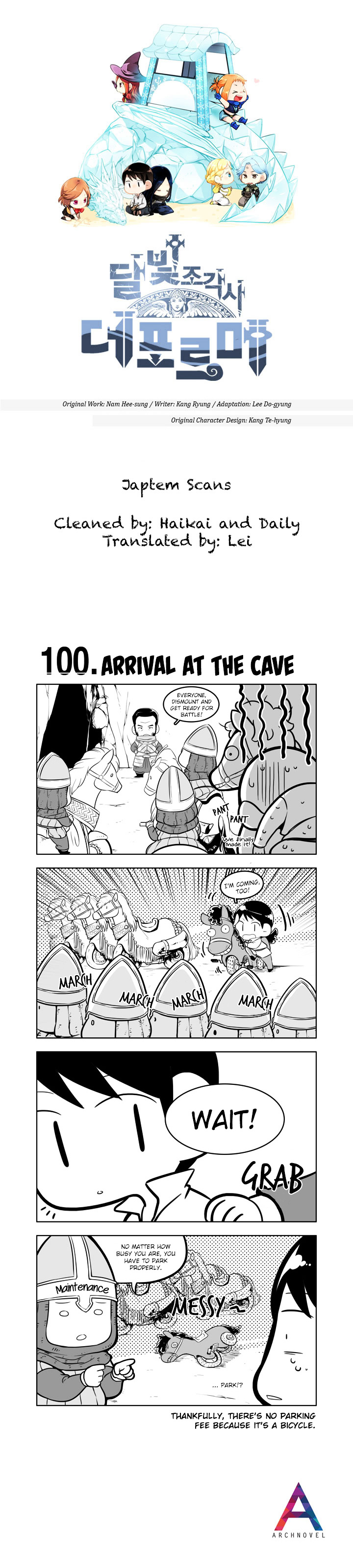 Moonlight Sculptor 4-Koma - Chapter 100 : Arrival At The Cave