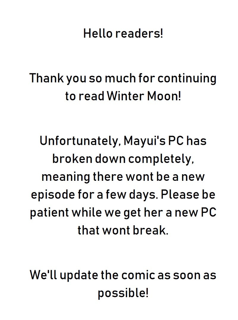 Winter Moon - Vol.2 Chapter 110.5: Notice