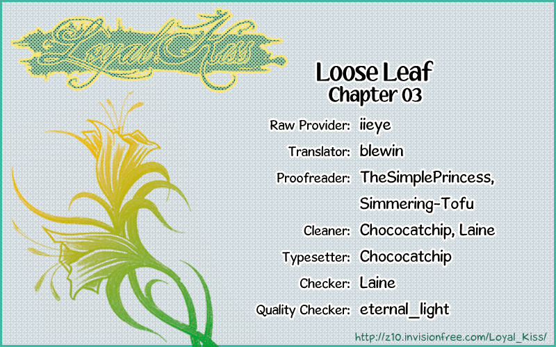 Loose Leaf - Chapter 3