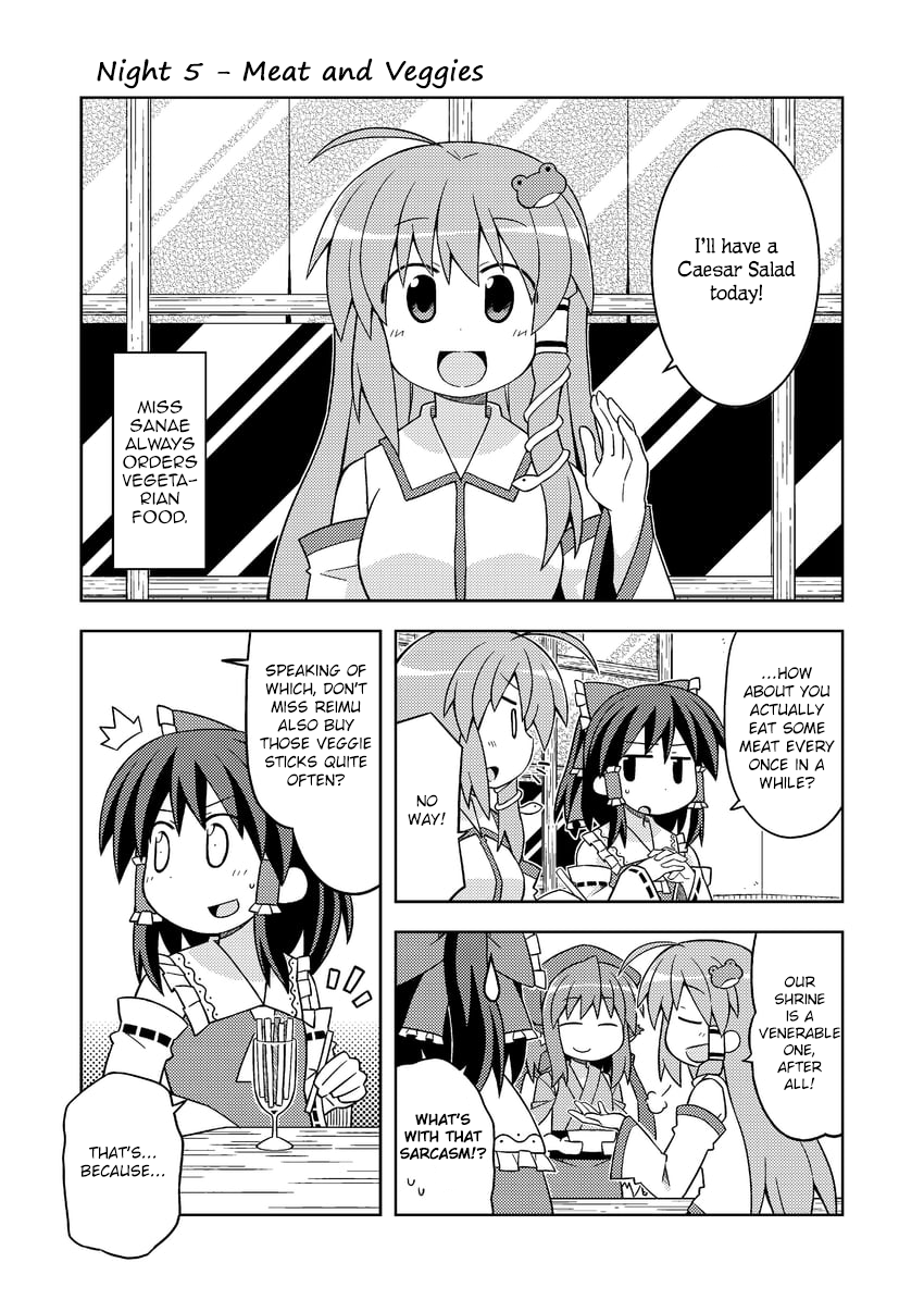 Touhou - The Sparrow's Midnight Dining (Doujinshi) - Vol.2 Chapter 5: Night 5 - Meat And Veggies