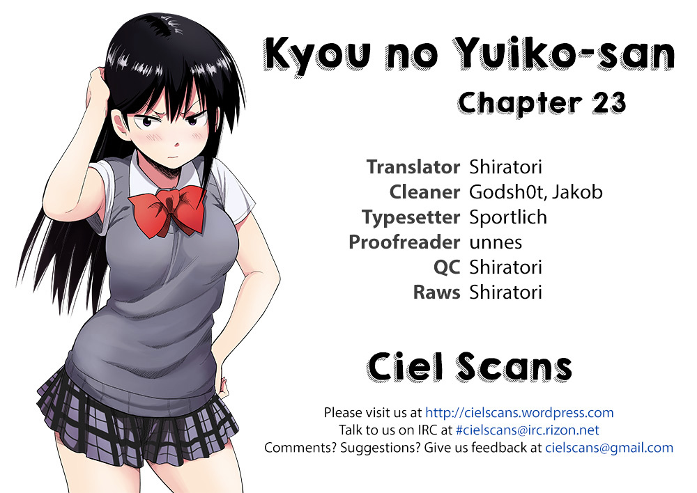 Kyou No Yuiko-San - Vol.3 Chapter 23 : Integrity Is Important For Things Like This!