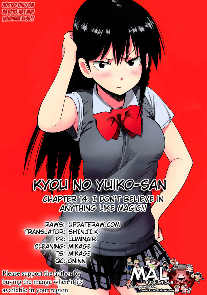 Kyou No Yuiko-San - Vol.2 Chapter 14 : I Don't Believe In Anything Like Magic!!