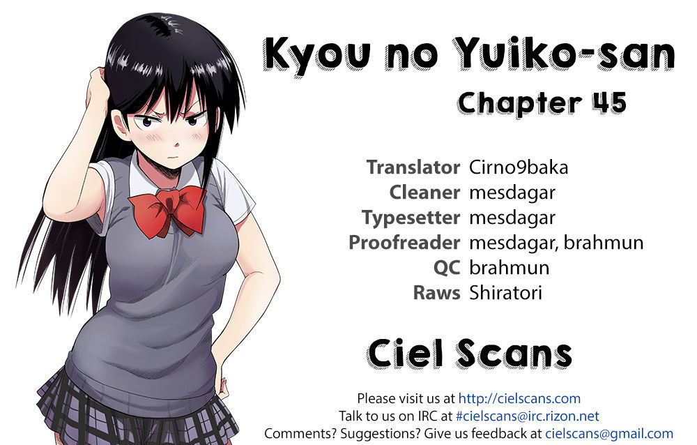 Kyou No Yuiko-San - Chapter 45 : I Did My Best!!