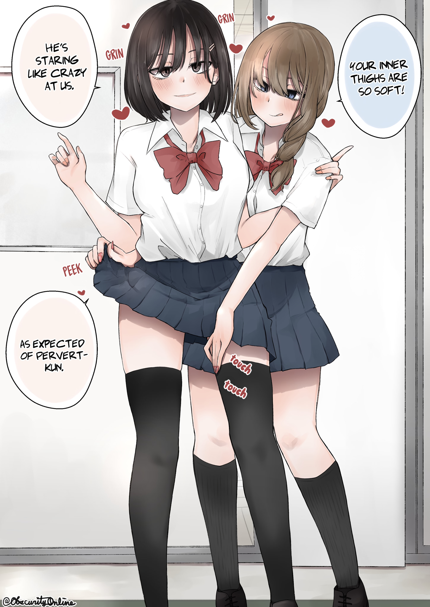 Please Strike A Pose That Will Almost Allow Me To See It! - Chapter 2.5: Black Hair Bitch-Chan + Sidetail Brown Hair Gal-Chan