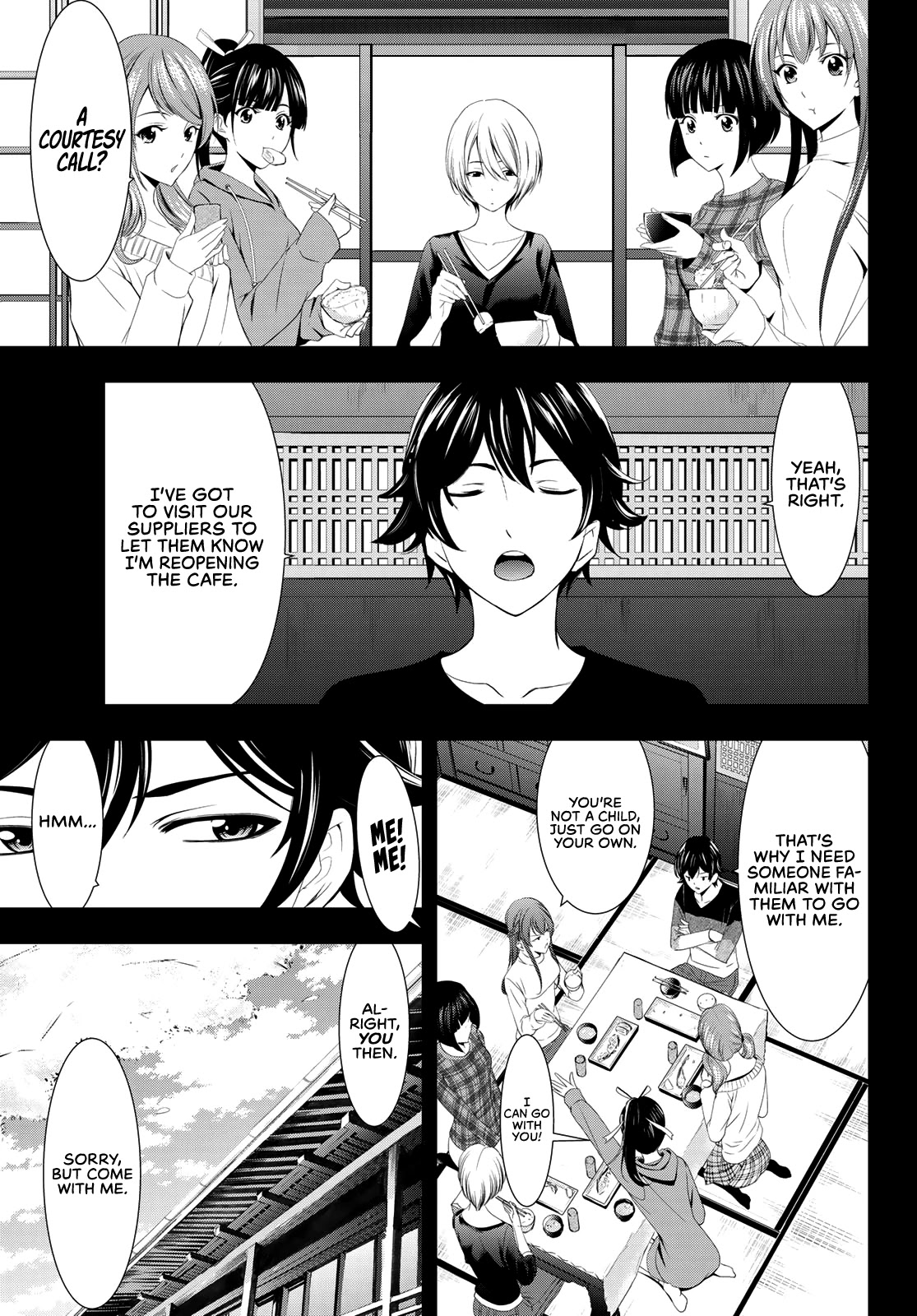 Goddess Café Terrace - Chapter 4: Courtesy Call