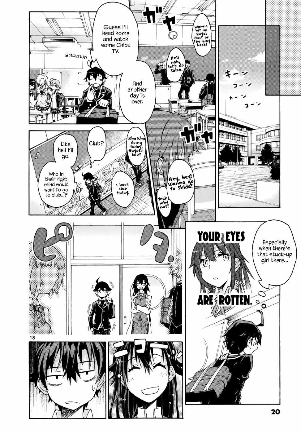 Yahari Ore No Seishun Love Come Wa Machigatteiru @Comic - Chapter 1