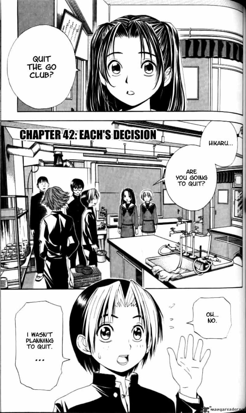 Hikaru No Go - Chapter 42 : Each S Decision