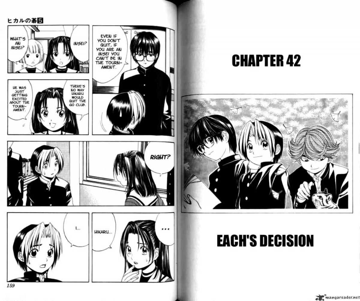 Hikaru No Go - Chapter 42 : Each S Decision